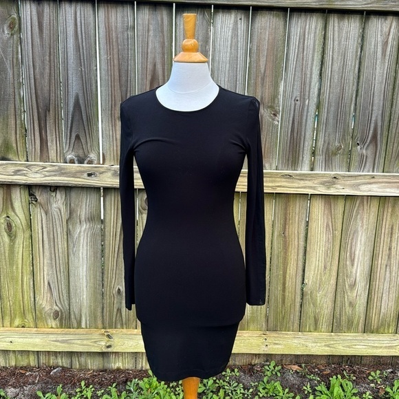 Alice + Olivia mesh back bodycon dress, long sleeve, size small - Picture 1 of 5